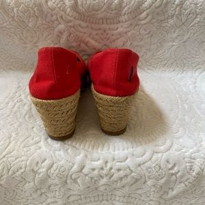 Tory Burch wedges espadrilles peep toe